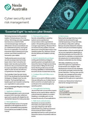 Cyber security and risk management article