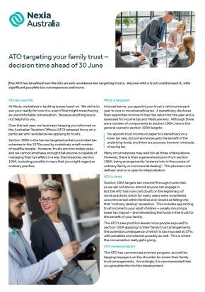 ATO Targetig Family Trust